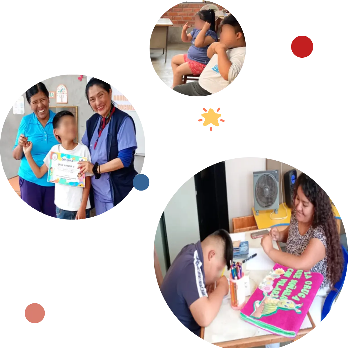 Children painting together